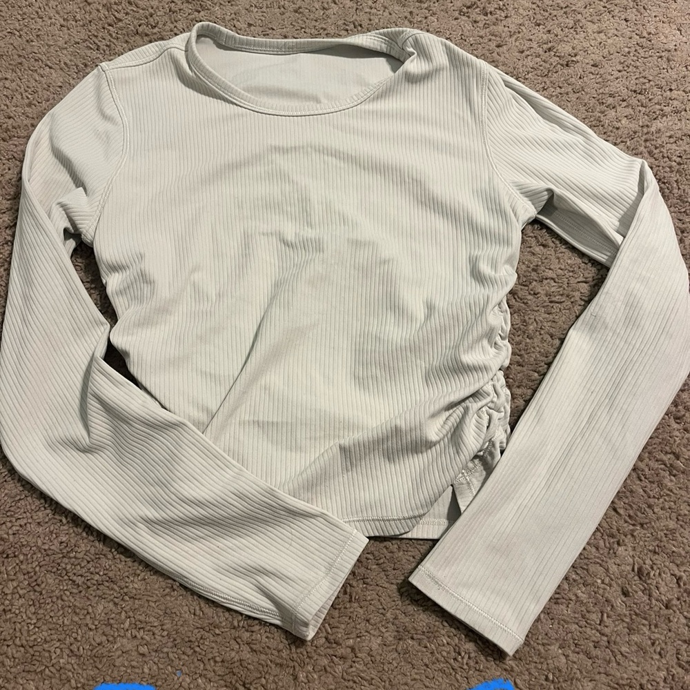 Women's White Long Sleeve Top
